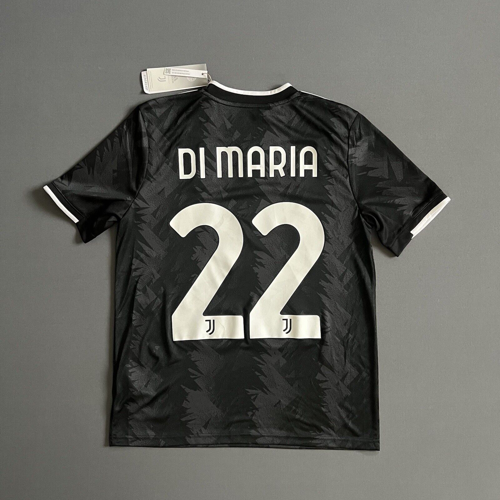 Di Maria Juventus Jersey 2022-23 Away L 13-14Y Boys Football Shirt HI5942 Adidas