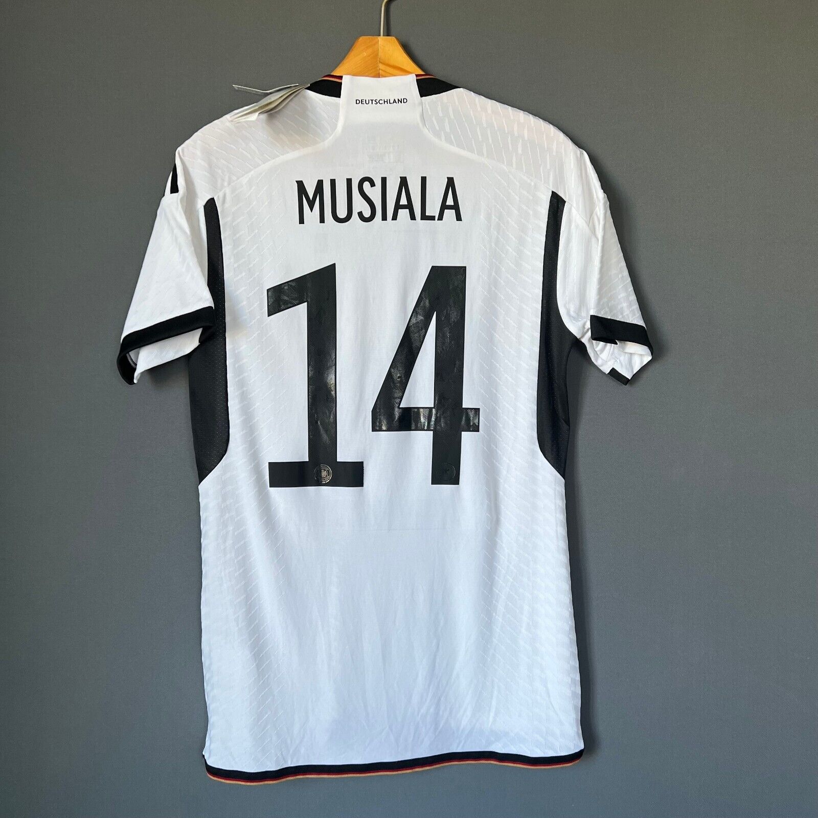 Musiala Germany Jersey 2022 Home Authentic Small Mens Football Shirt Adidas