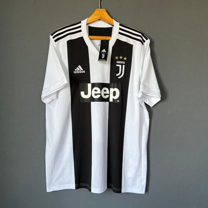 Ronaldo Juventus Jersey 2018/2019 Home Mens Football Shirt Size XL CF3489 Adidas