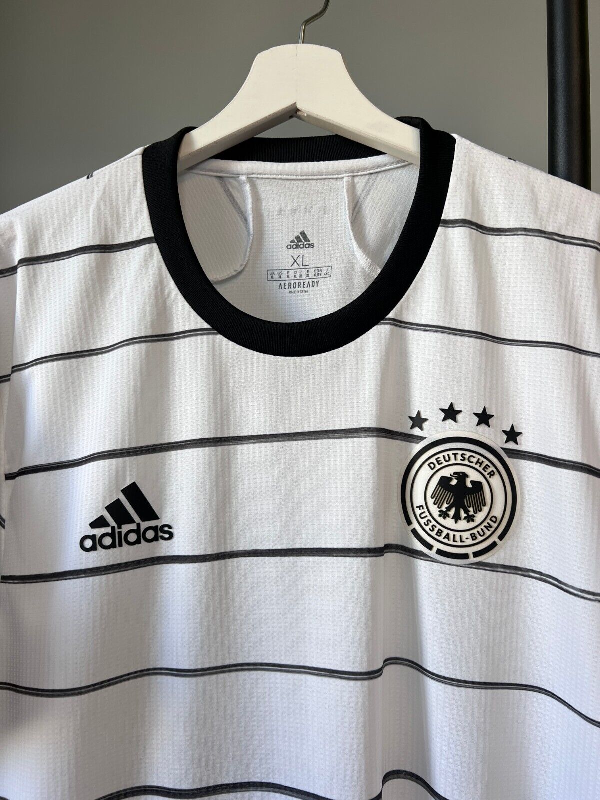Germany Jersey 2020 Home Authentic Soccer Shirt Adidas EH6104 Mens Size XL