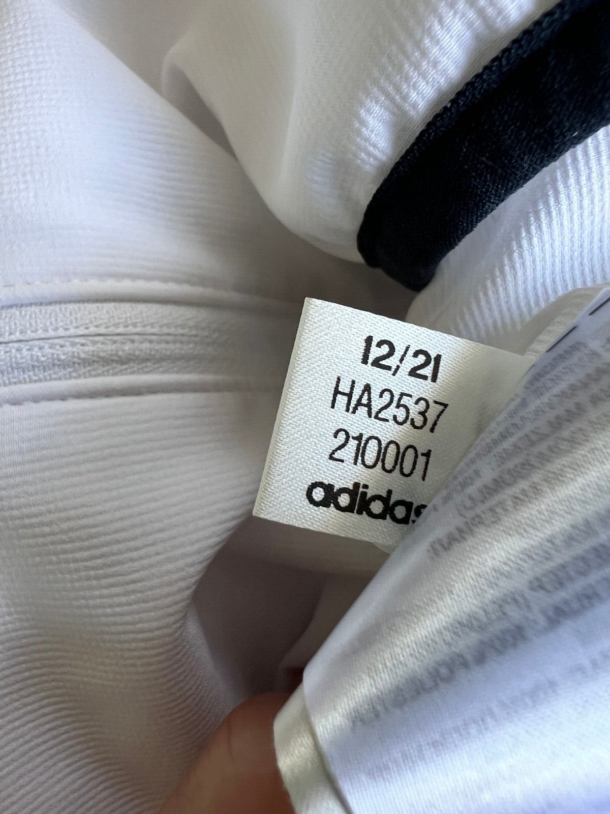 Real Madrid Teamgeist Jacket 2006x2021 White Soccer Adidas HA2537 Mens Size XXL