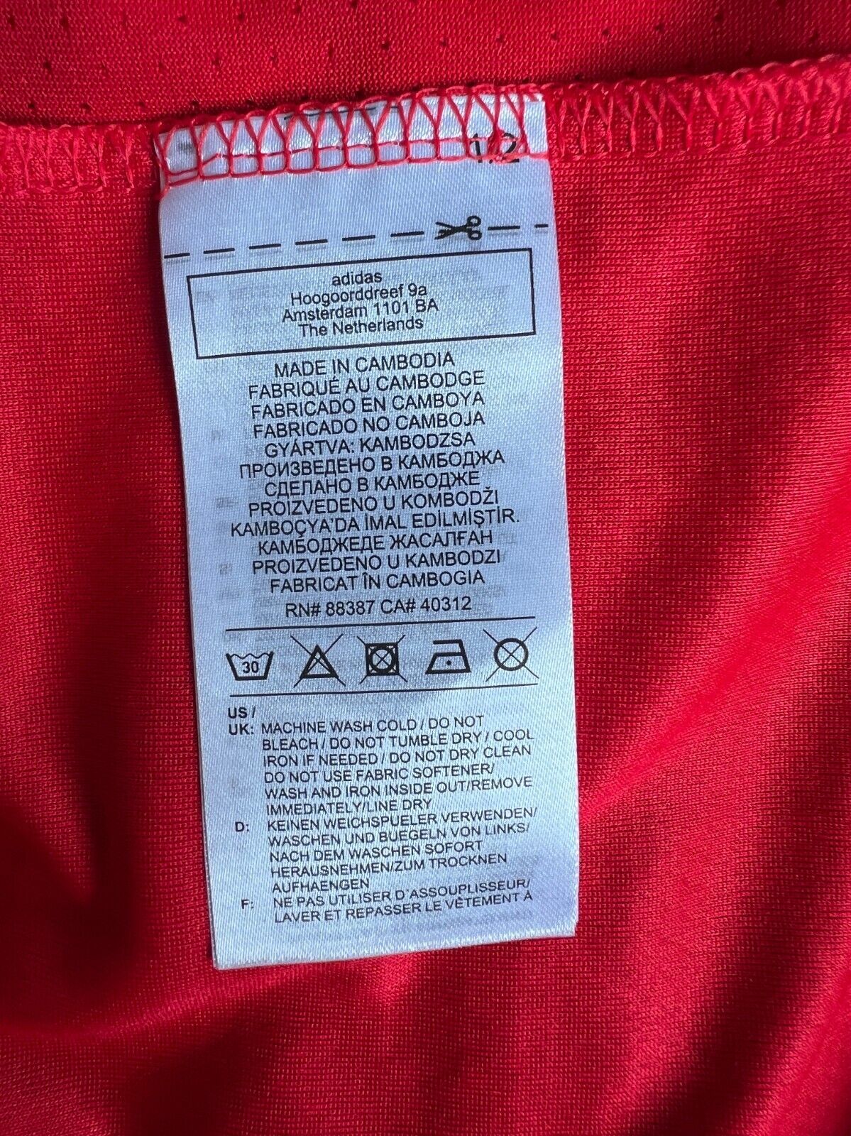 Union Berlin Jersey 20/21 Home Soccer Football Shirt Adidas Mens Size S