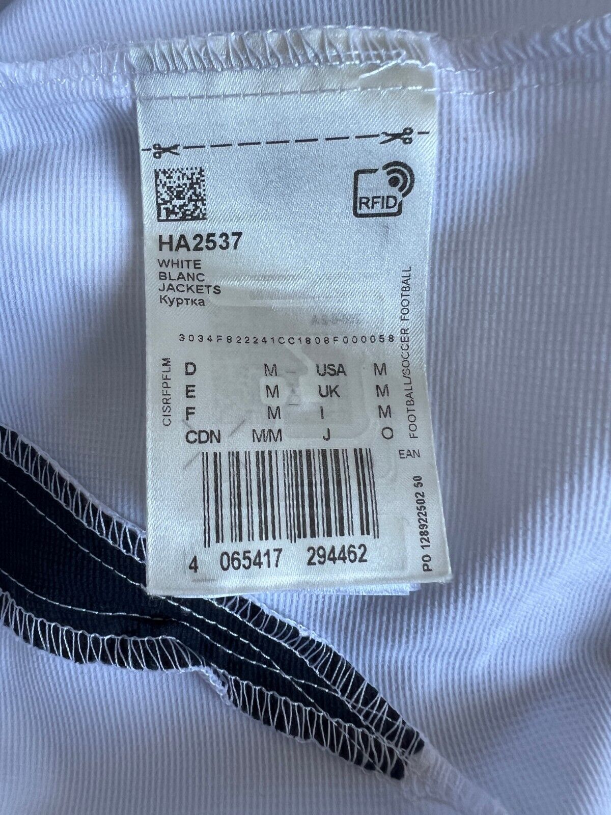 Real Madrid Jacket Teamgeist 2006x2021 White Soccer Adidas HA2537 Mens Size M
