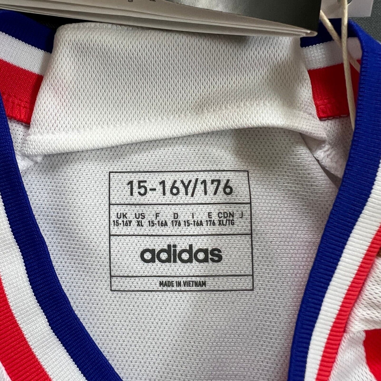 Olympique Lyon Jersey 23/24 Home Soccer Football Shirt Adidas Boys Size XL