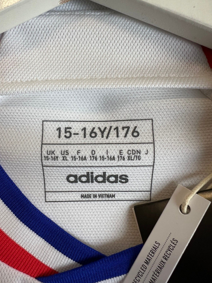 Olympique Lyonnais 23/24 Home Jersey Soccer Football Shirt Adidas Boys Size XL