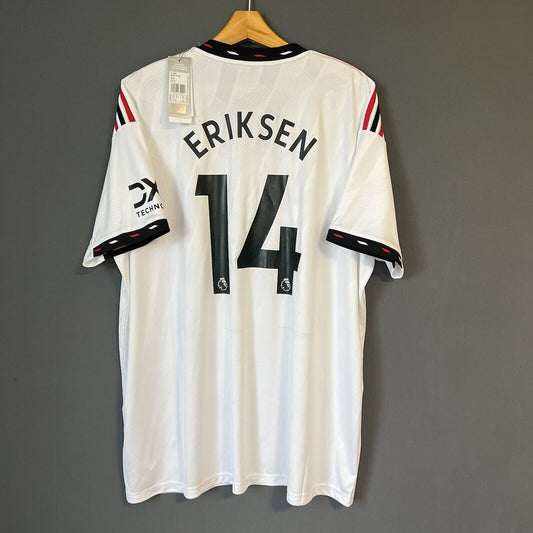 Eriksen Manchester United Jersey 2022/23 Away Adidas H13880 Football Shirt XXL