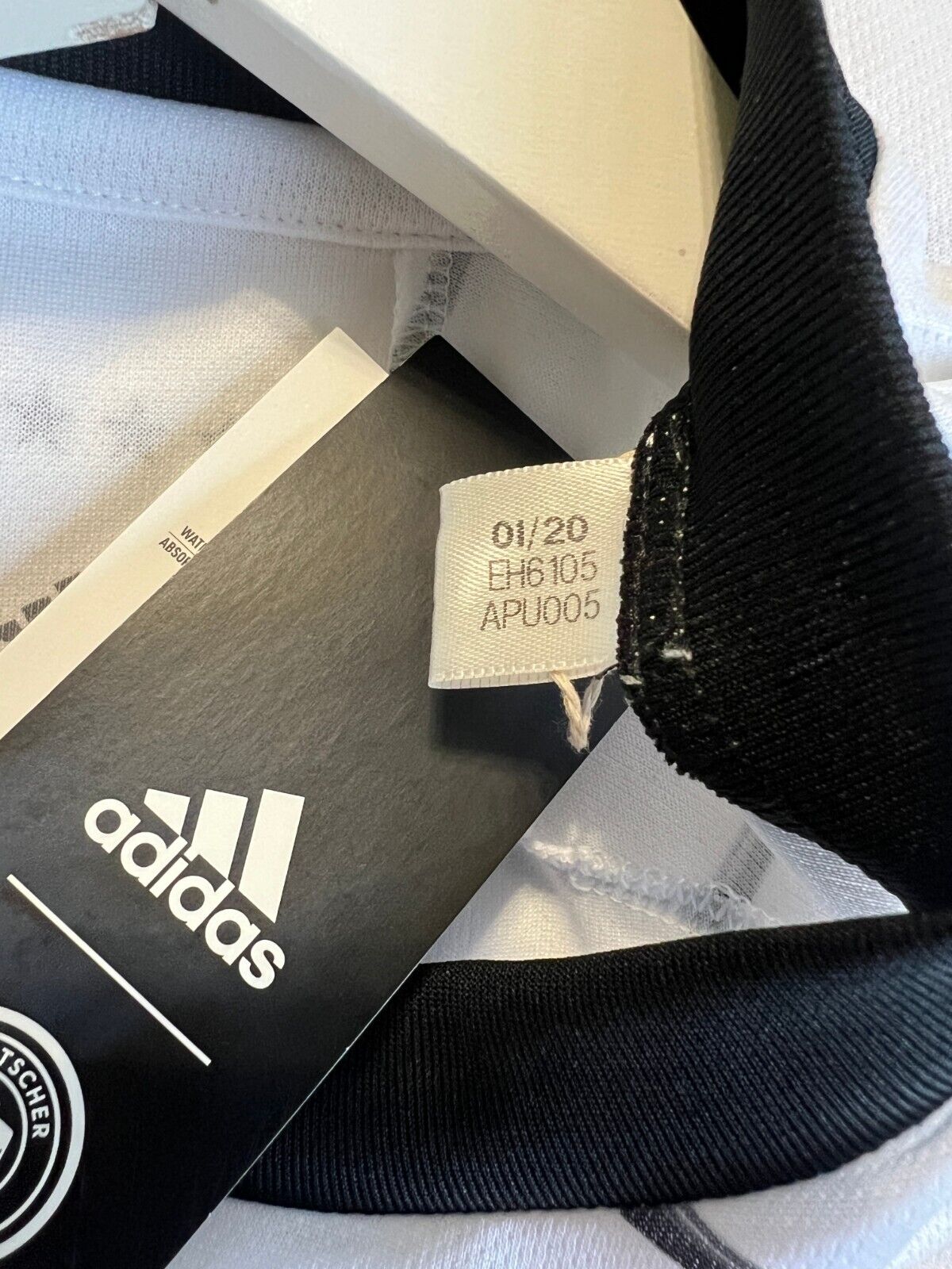 Germany Jersey 2020 Home Soccer Football Shirt Adidas EH6105 Men Size M