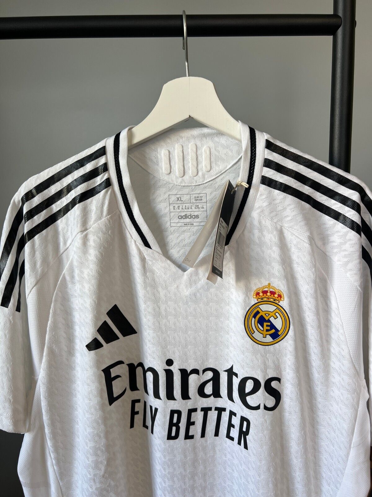 Real Madrid Jersey 24/25 Home Authentic Soccer Shirt IX8095 Adidas Mens Size XL