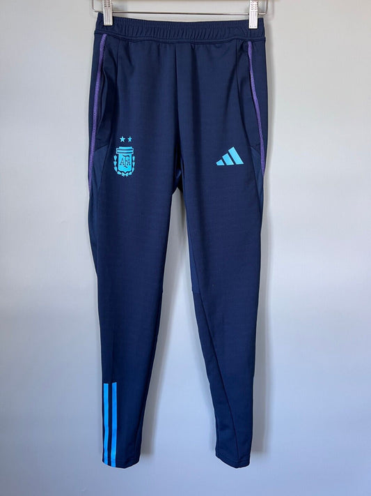 Argentina Tiro 23 Training Pants Blue Football Soccer Adidas HF3914 Mens Size XS