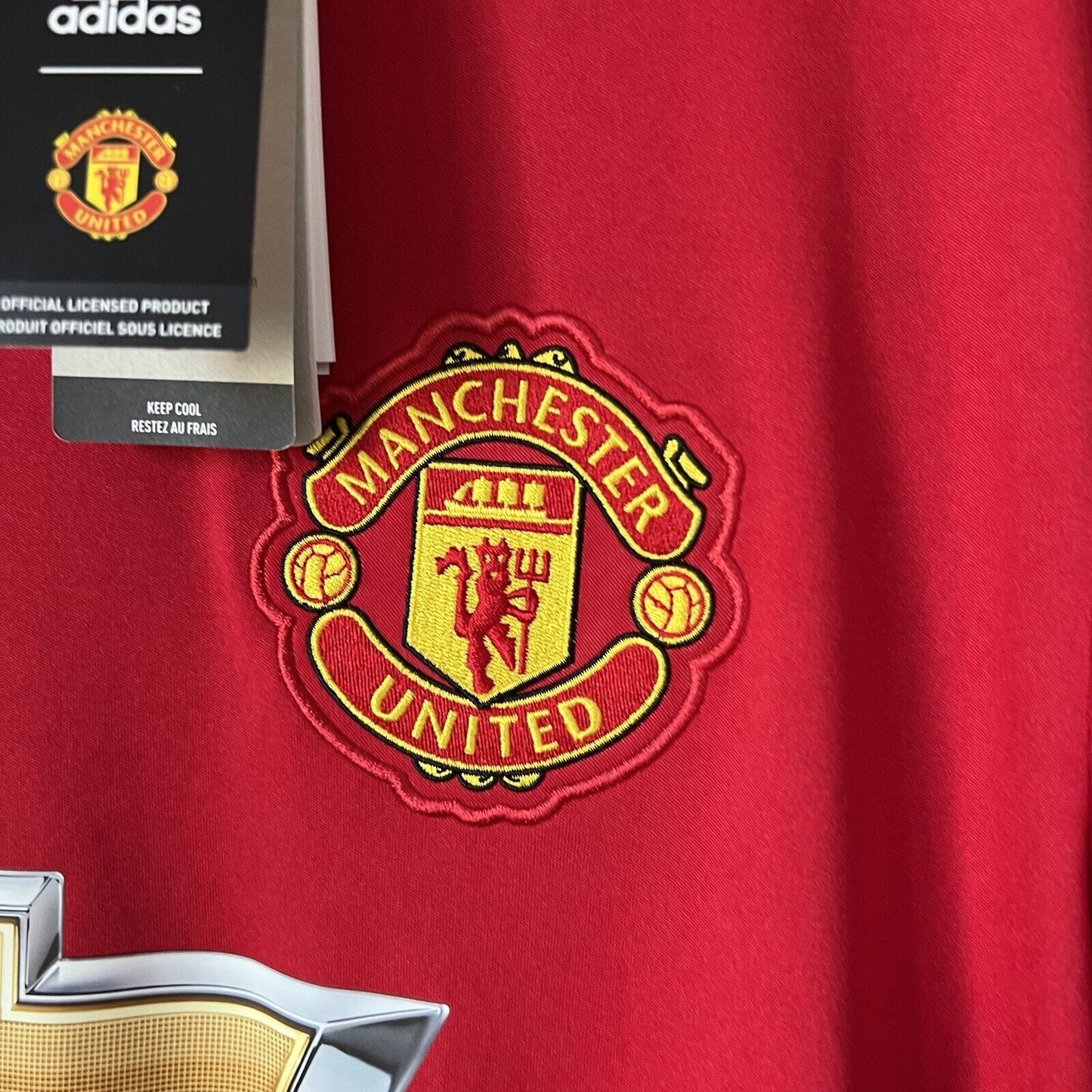 Pogba Manchester United Jersey 2017/2018 Size XL Mens BS1214 Adidas Soccer Shirt