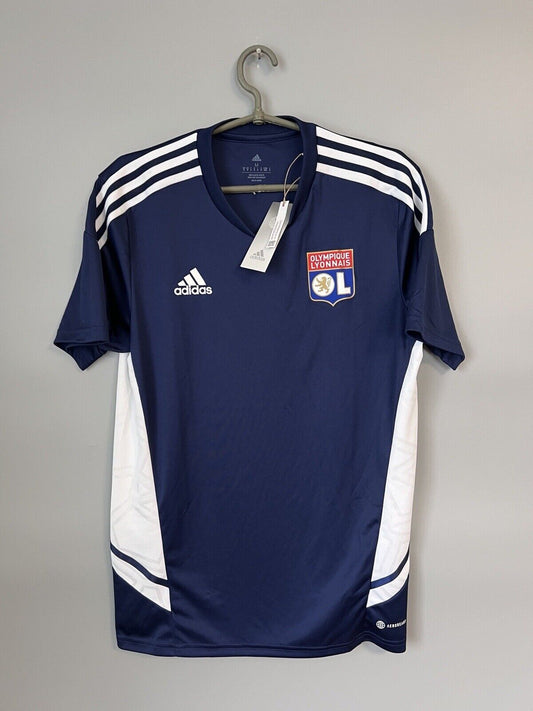Olympique Lyonnais Jersey Training Mens Football Soccer Shirt Adidas Size M