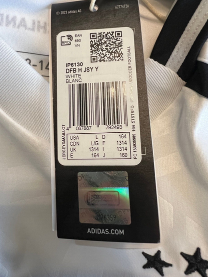Germany Jersey 2024 Home Soccer Football Adidas DFB IP6130 Boys Size L