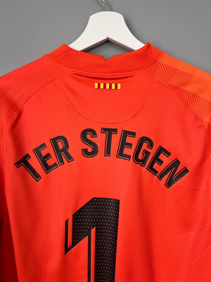 FC Barcelona Jersey 21/22 Goalkeeper Soccer Shirt CV7870-838 Nike Mens Size M