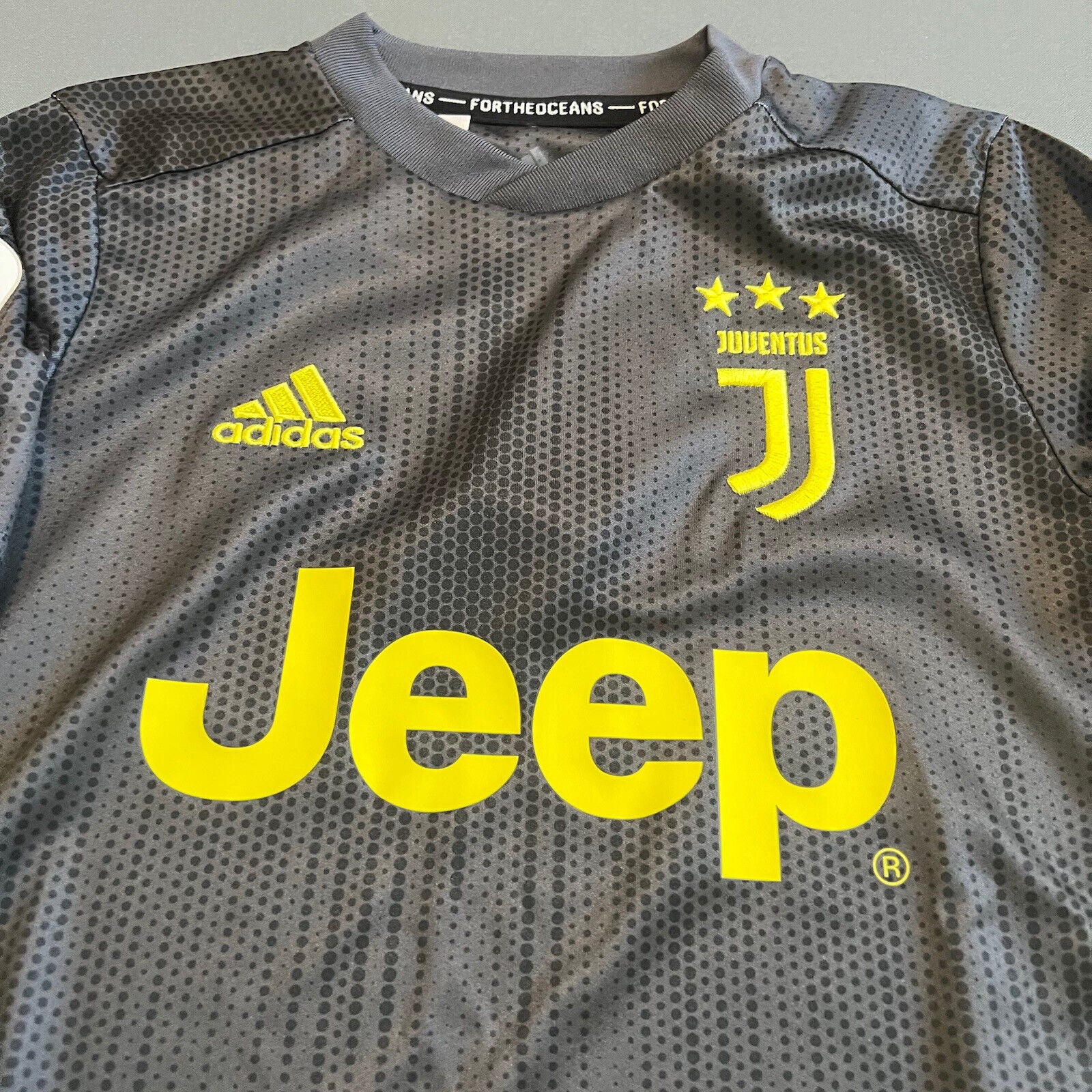 Juventus Jersey 2018 2019 Third XS 7-8Y Boys Football Shirt DP0453 Adidas