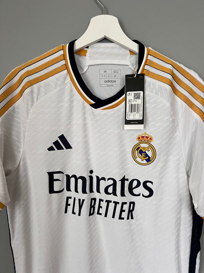 Real Madrid Jersey 23/24 Home Authentic Soccer Shirt IA5139 Adidas Mens Size M