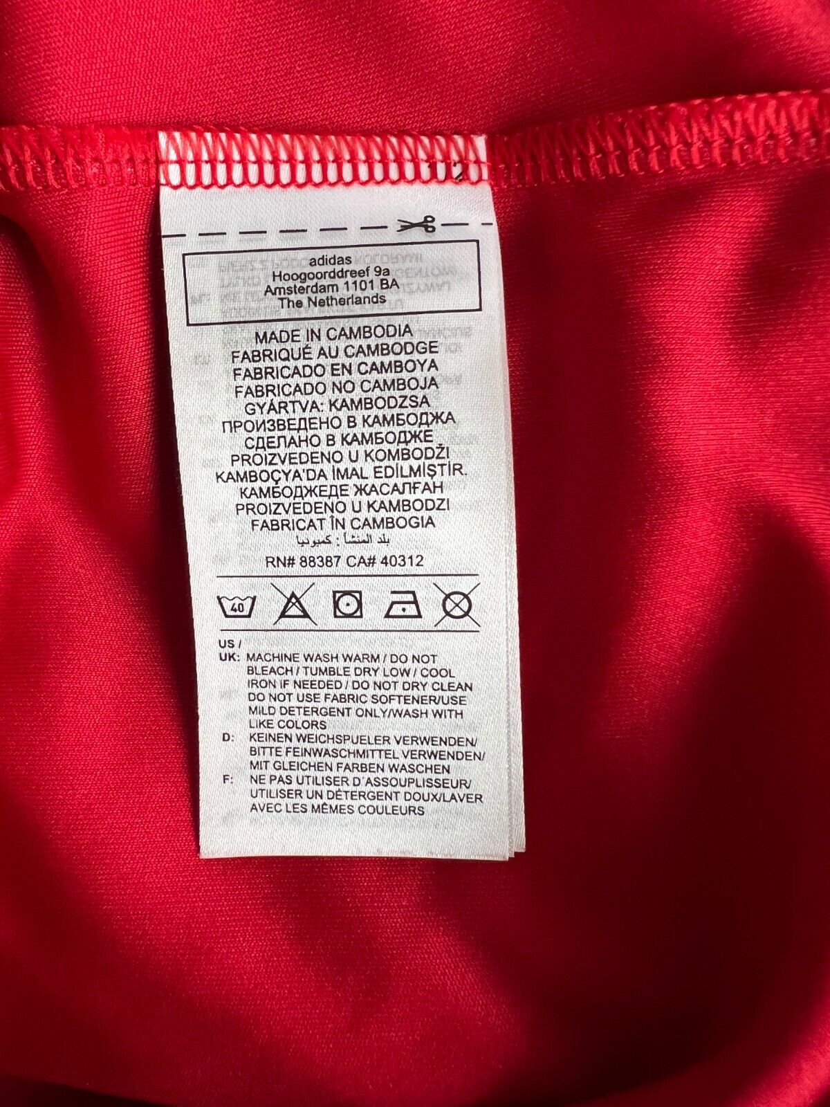 1. FC Union Berlin Jersey Training Soccer Football Shirt Adidas Size L Mens