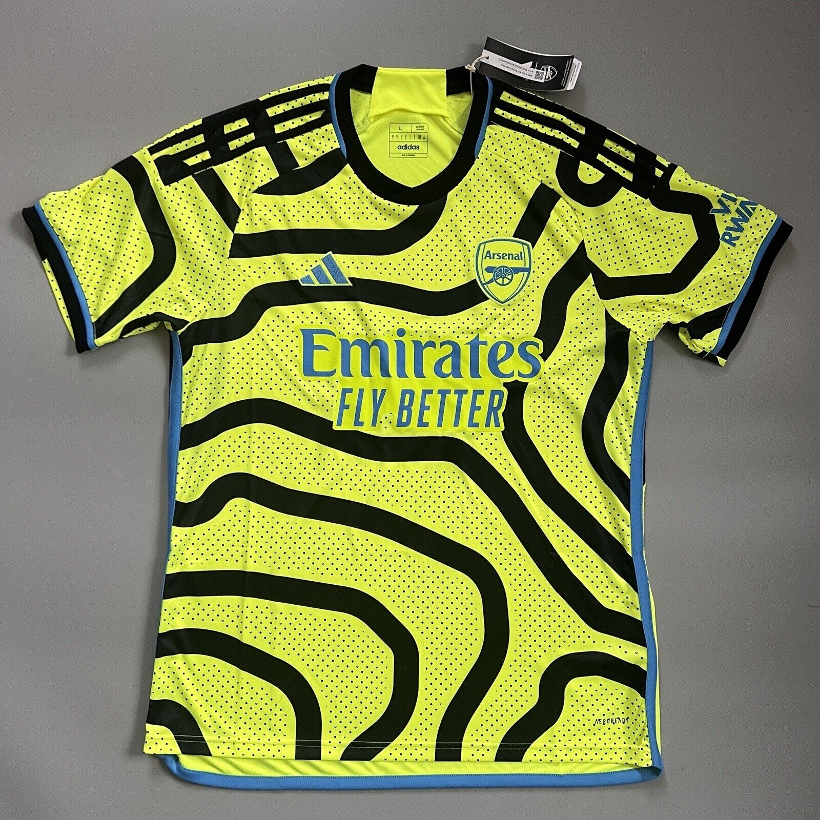 Arsenal Jersey 23/24 Away Mens Soccer Football Shirt HR6927 Adidas Size L
