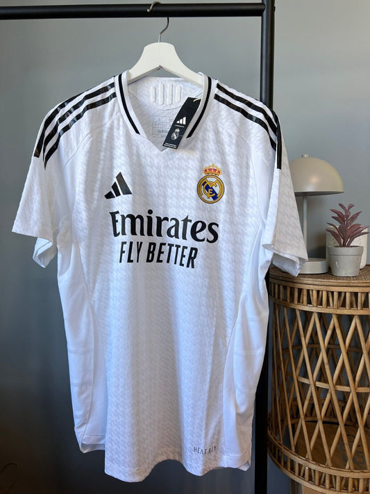 Real Madrid Jersey 24/25 Home Player Issue Soccer Shirt IX8095 Adidas Sz Large