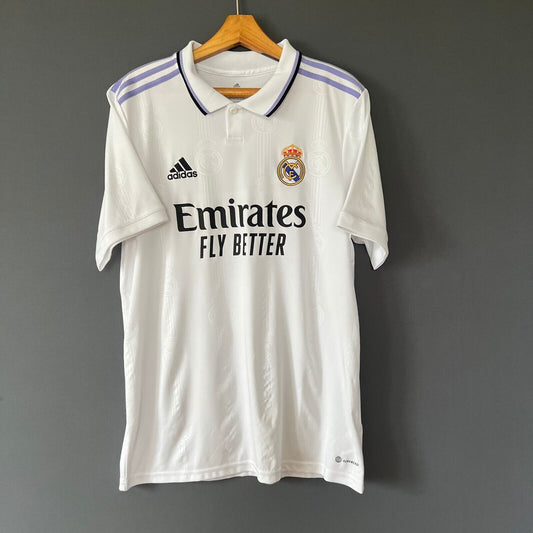 Real Madrid Jersey 2022-2023 Home Mens Football Shirt Large HF0291 Adidas