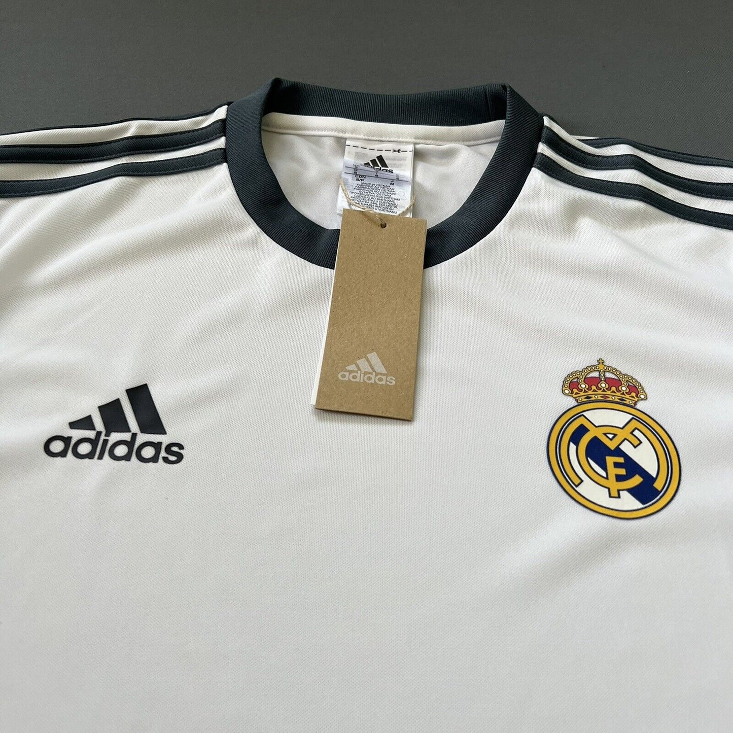 REAL MADRID JERSEY TRAINING MENS FOOTBALL SOCCER SHIRT ADIDAS