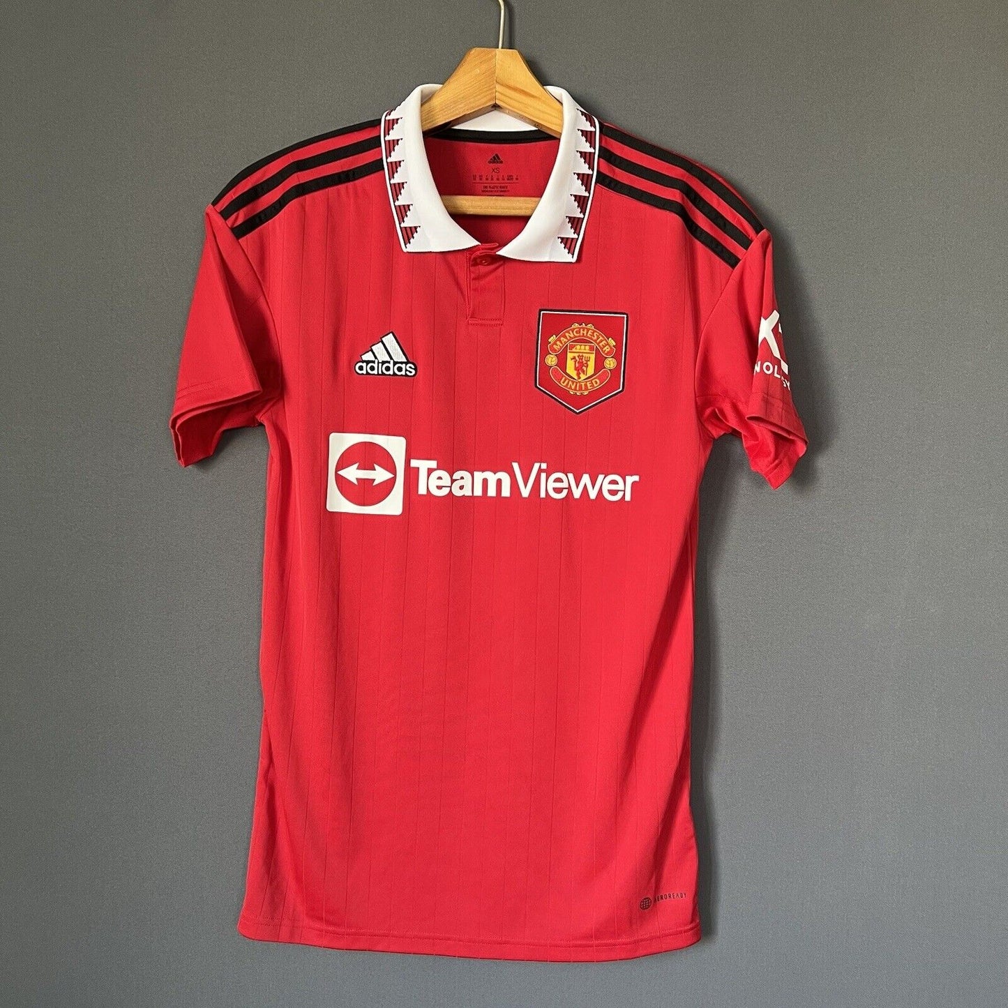 Manchester United Jersey 2022-23 Home Mens Football Shirt Size XS H13881 Adidas
