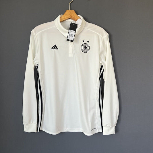 Germany Jersey Training Polo Women Football Soccer Shirt Size L  Adidas BNWT