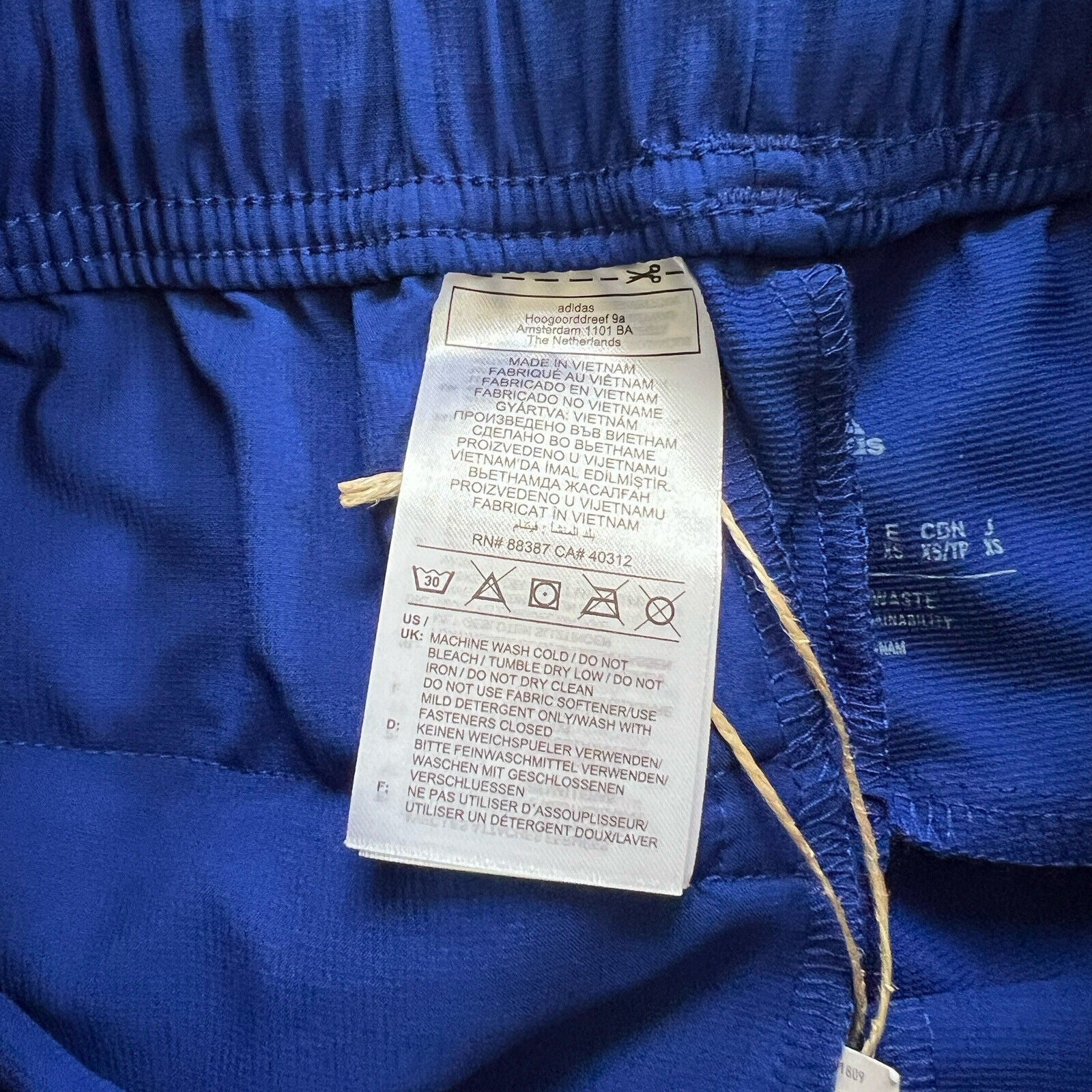 Boca Juniors Pants Teamgeist Mens Soccer Football HB0563 Adidas Size XS