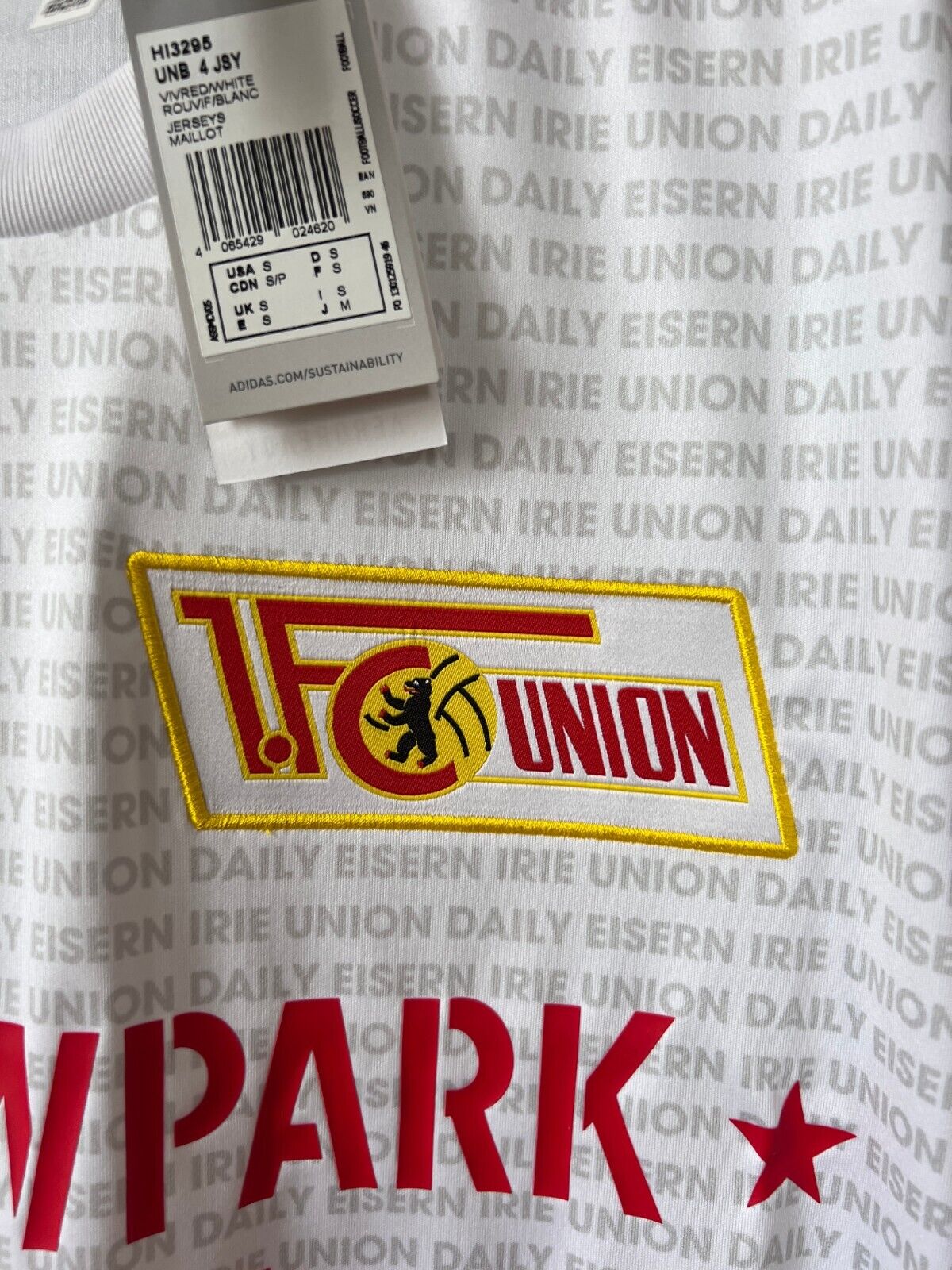 1. FC Union Berlin Jersey 22/23 Fourth Soccer Football Shirt Adidas Mens Size S