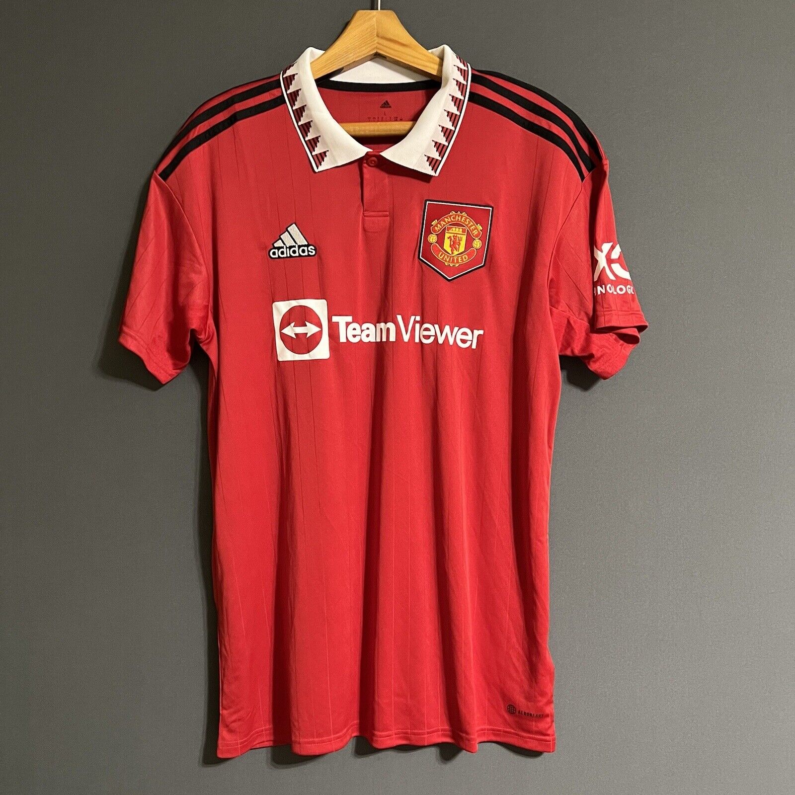 Manchester United Jersey 2022/23 Home Large Football Soccer Trikot Adidas H13881