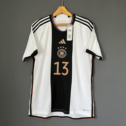 Muller Germany Jersey 2022 2023 Home Size L Mens Football Shirt HJ9606 Adidas