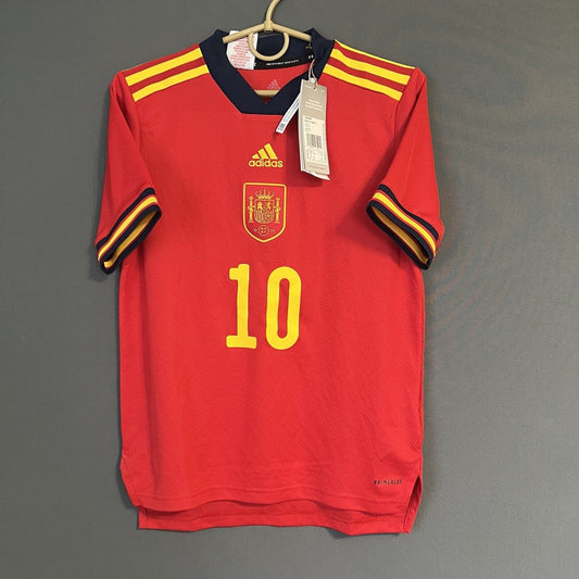 Spain Jersey 2022 Home Size M 11-12Y Boys Soccer Football Shirt Adidas
