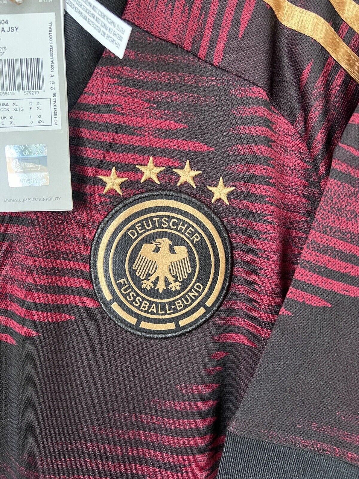 Germany Jersey 2023 Away Football Soccer Shirt HJ9604 Adidas Mens Size XL