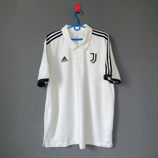JUVENTUS POLO JERSEY 3-STRIPES SIZE XL MENS SOCCER FOOTBALL SHIRT ADIDAS GR2932