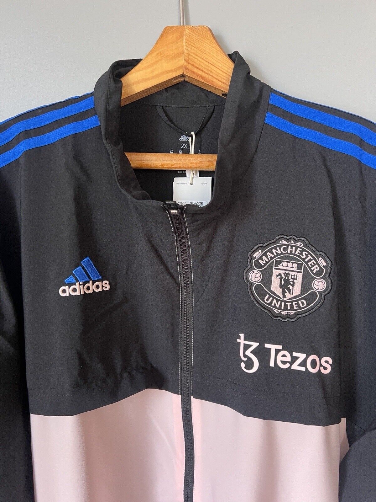 Manchester United Presentation Jacket Adidas HT4297 Soccer Mens Size XXL