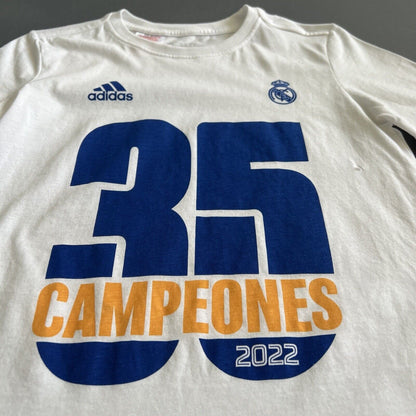 Real Madrid Jersey UCL Champions Size S 9-10Y Football Shirt Adidas