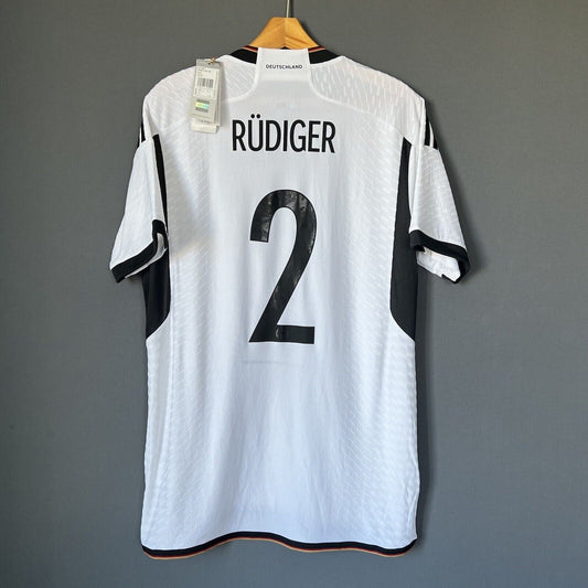 Rudiger Germany Jersey 2022 Home Authentic Large Mens Football Shirt Adidas