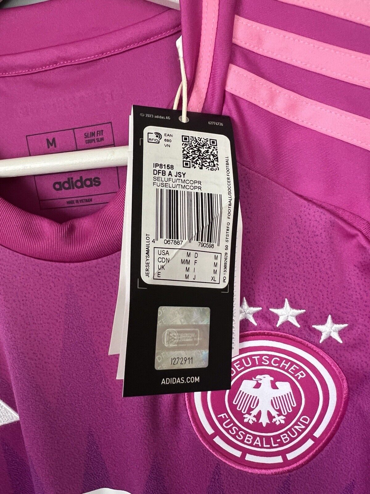 Germany Jersey Euro 2024 Away Soccer Football Shirt Adidas IP8158 Mens Size M