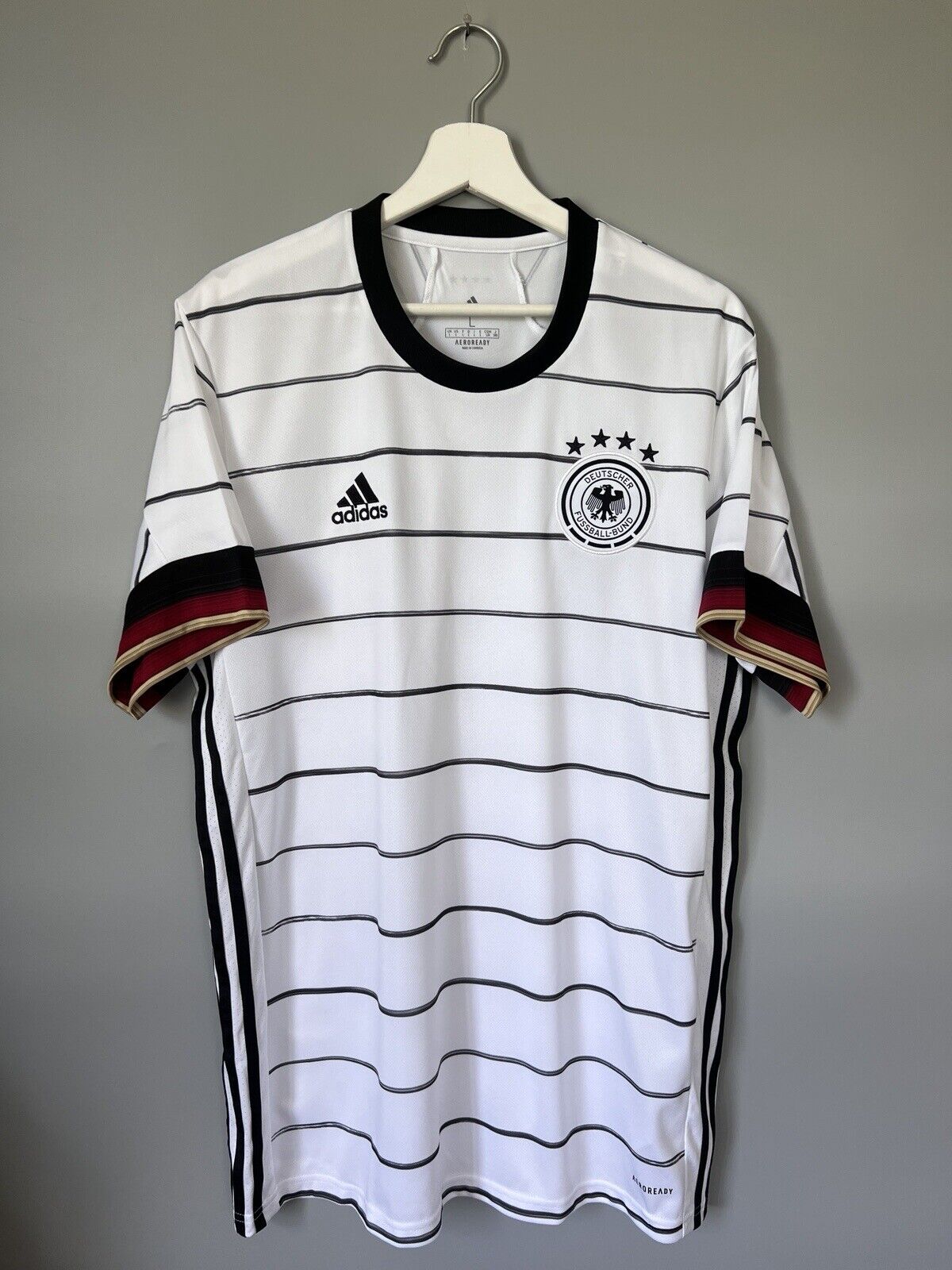 Germany Jersey 2020 Home Soccer Football Shirt Adidas EH6105 Mens Size L
