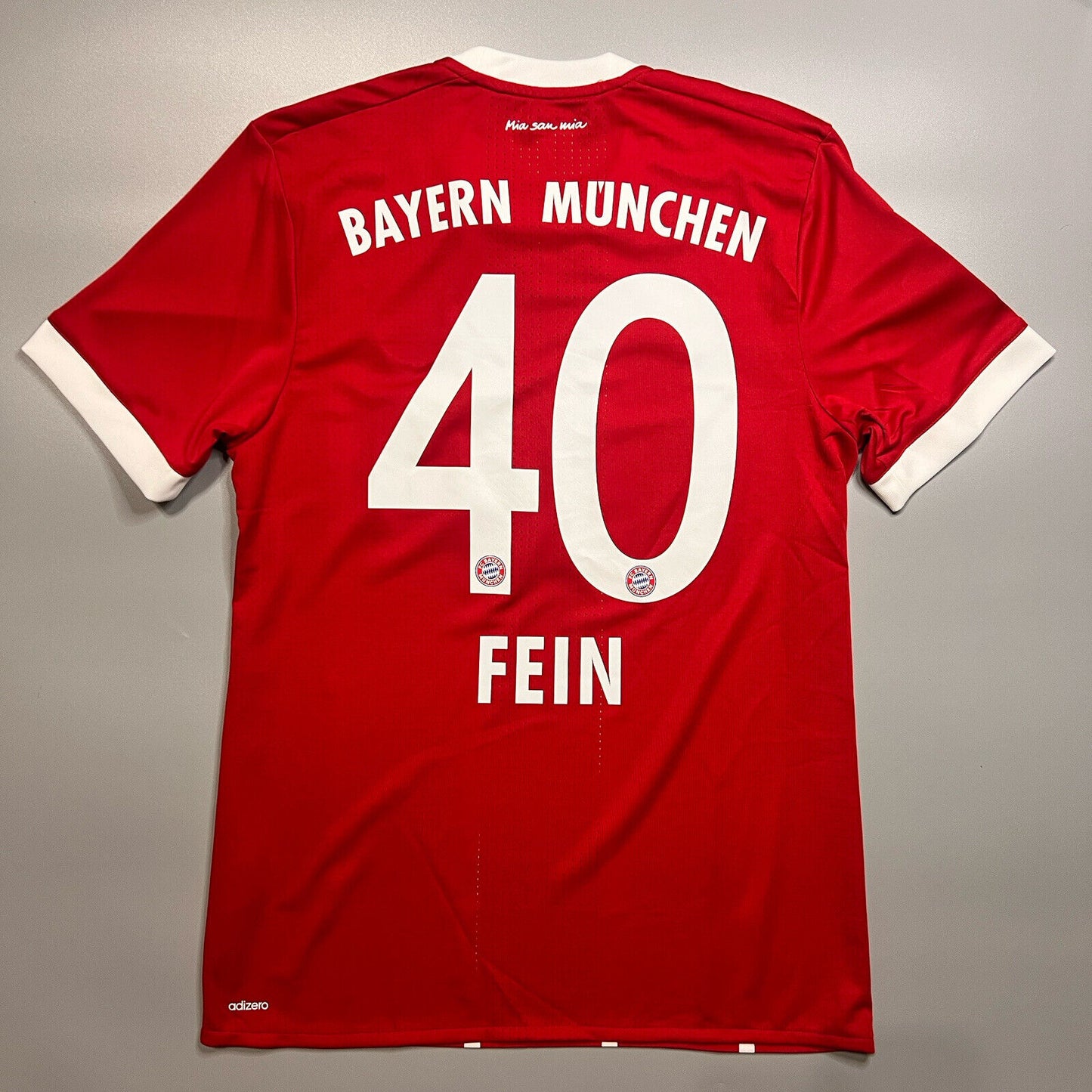 Bayern Munich Jersey 2017/18 Home Match Worn Mens Size 7 Football Shirt Adidas