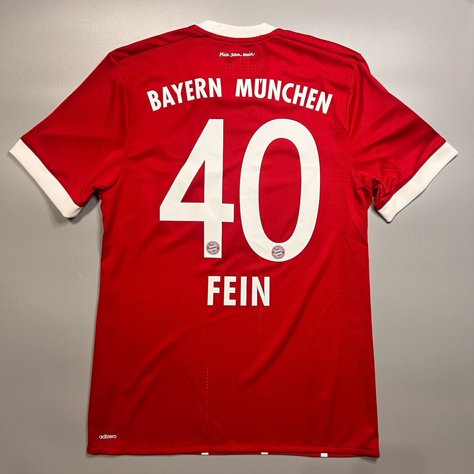 Bayern Munich Jersey 2017/18 Home Match Worn Mens Size 7 Football Shirt Adidas