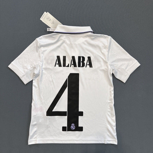 Alaba Real Madrid Jersey 22-23 Away Soccer Shirt HF2654 Adidas Boys Size XS