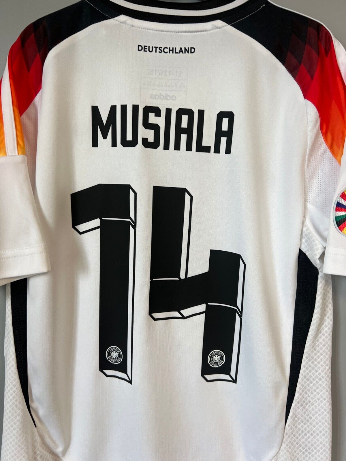 Musiala Germany Jersey 2024 Home Soccer Football Adidas DFB IP6130 Boys Size M