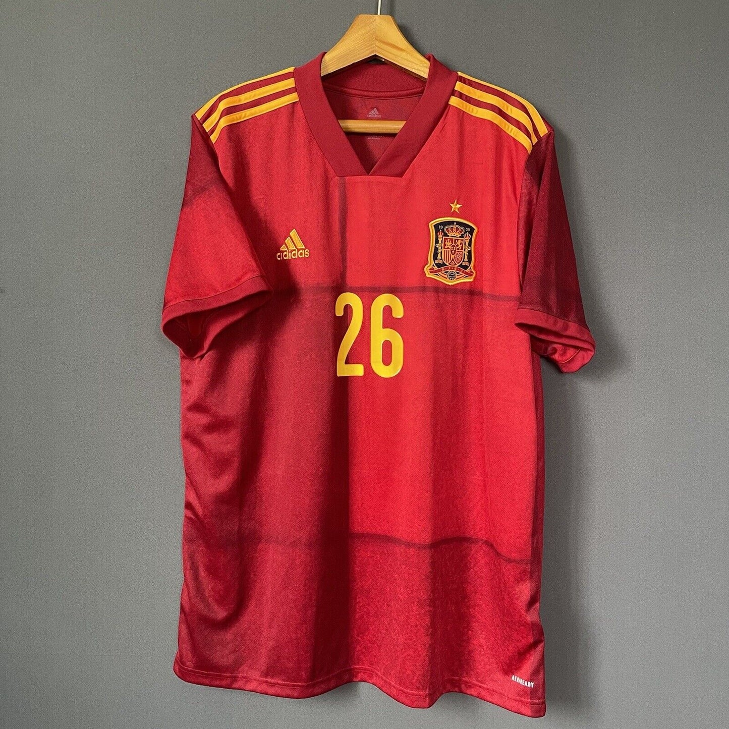 PEDRI SPAIN TEAM JERSEY 2021 HOME SIZE XL FOOTBALL SOCCER SHIRT ADIDAS [FR8361]