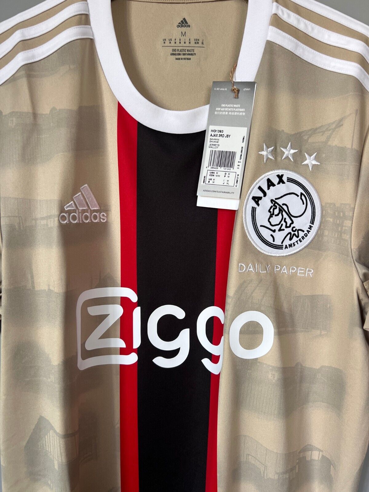 Ajax Amsterdam Jersey 22/23 Third Soccer Shirt Adidas HG1393 Mens Size M