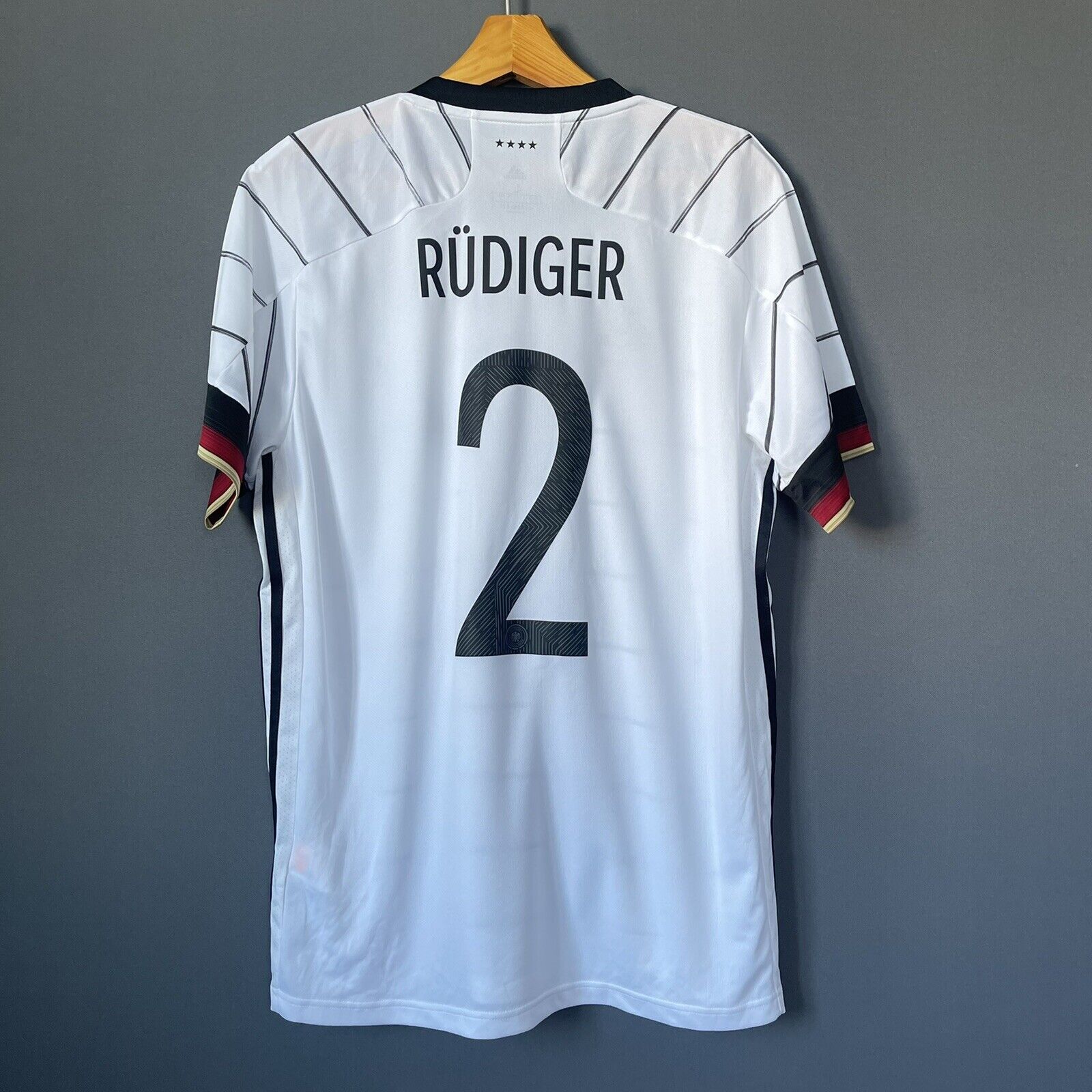 RUDIGER GERMANY JERSEY 2021 HOME LARGE MENS FOOTBALL SOCCER TRIKOT ADIDAS EH6105