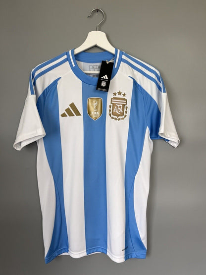 Messi Argentina Jersey 2024 Home Soccer Shirt IP8409 Adidas Mens Size S