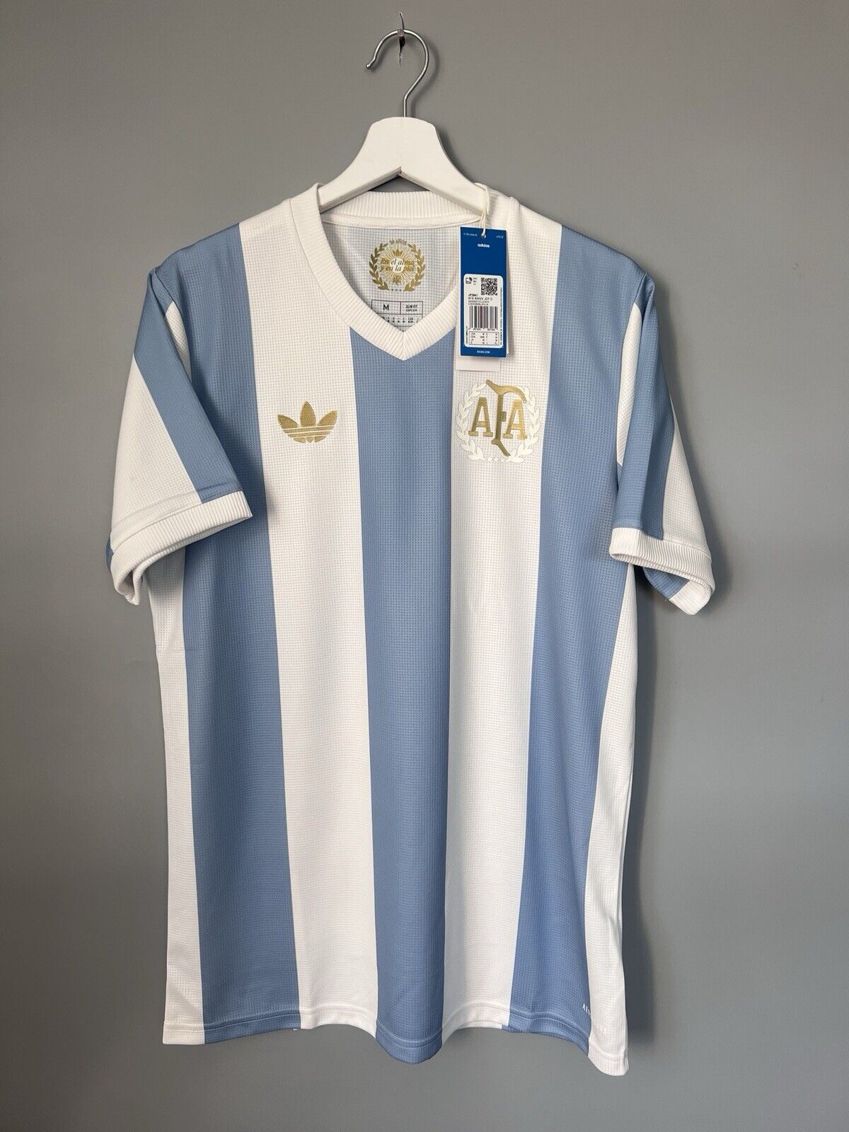 Argentina Jersey Anniversary 2024 Soccer Shirt JF2641 Adidas Mens Size M