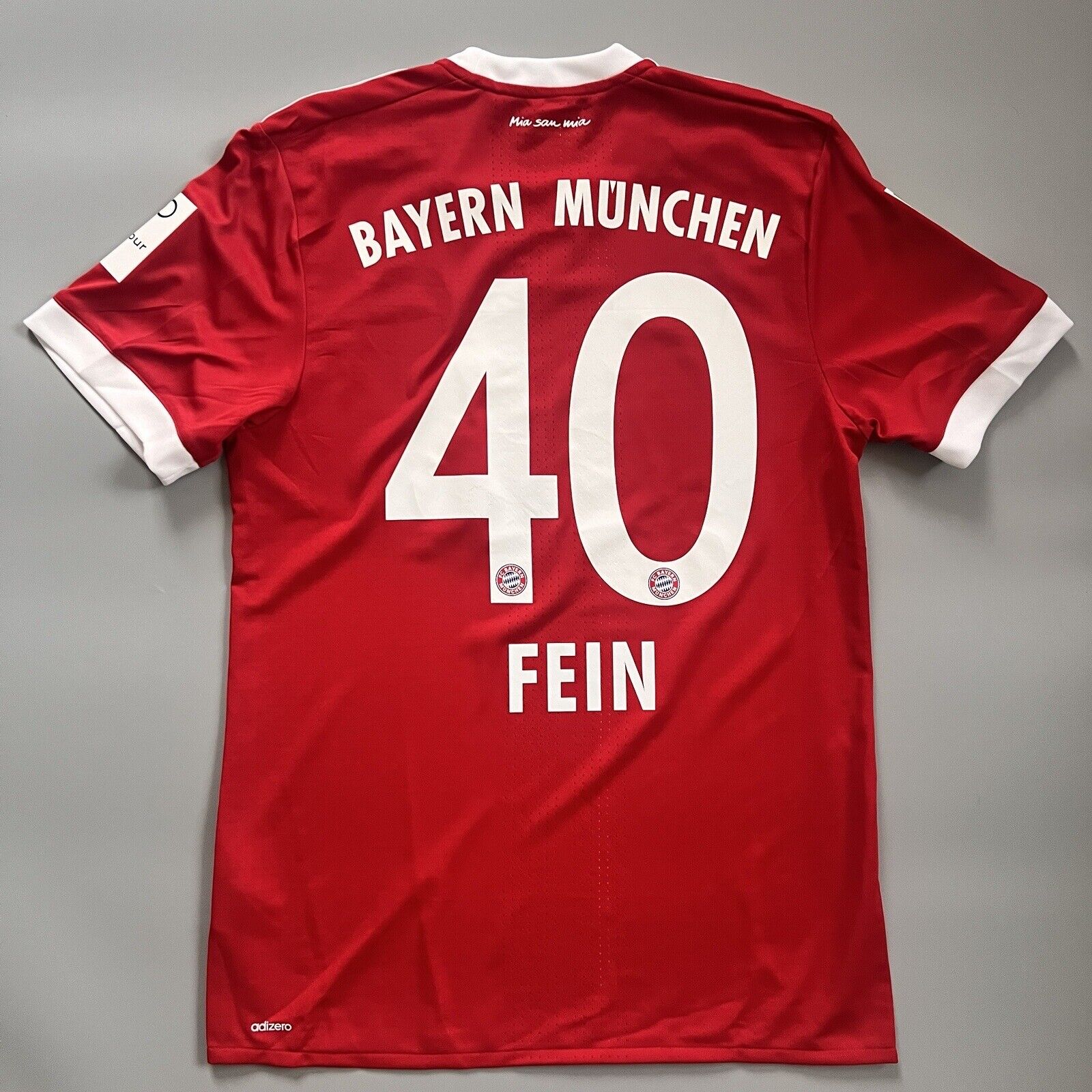 Bayern Munich Jersey 2017/18 Home Match Worn Mens Size 7 Football Shirt Adidas