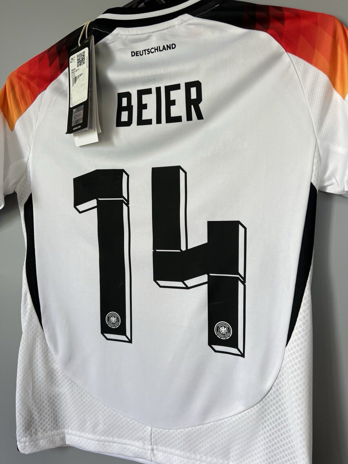 Beier Germany Jersey 2024 Home Soccer Football Adidas DFB IP6130 Boys Size S