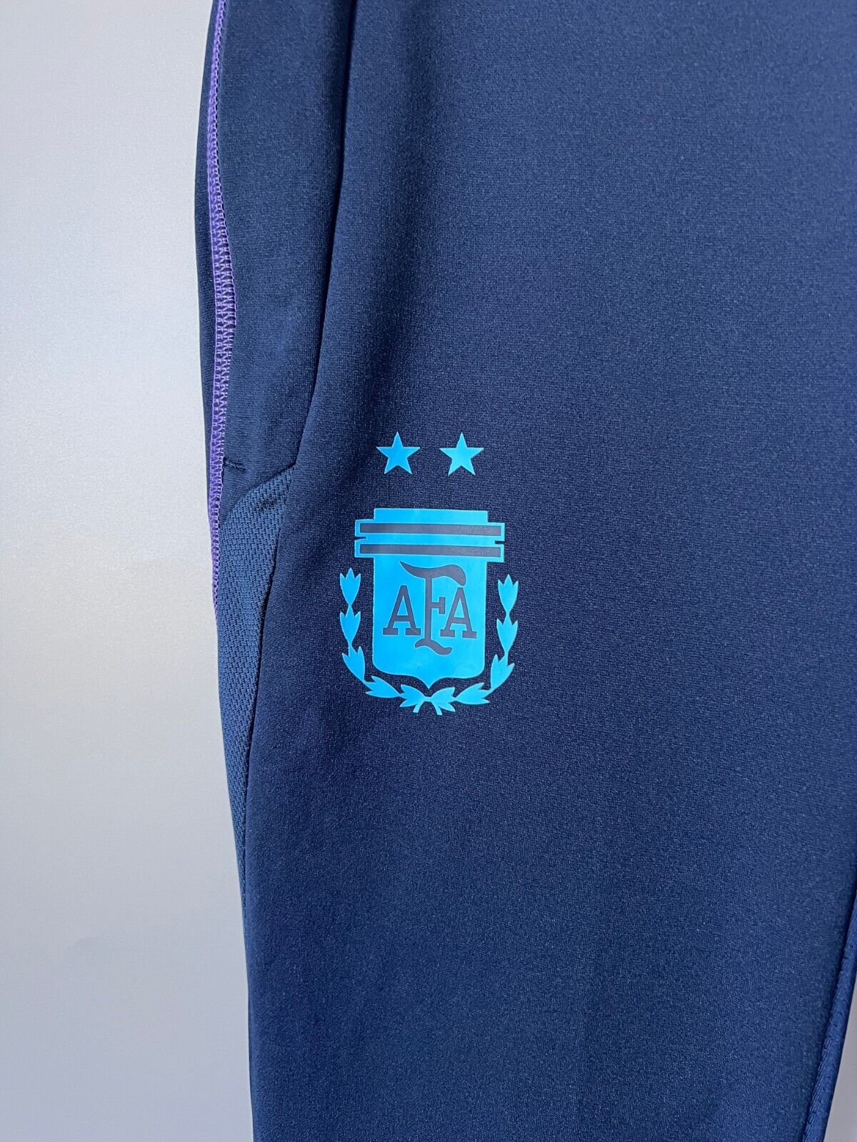 Argentina Tiro 23 Training Pants Blue Football Soccer Adidas HF3914 Mens Size XS